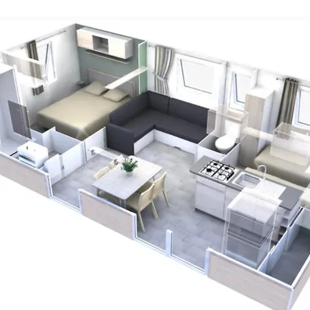 Mobilehome Les Viviers Siblu 4 Etoiles Particulier Apartment *